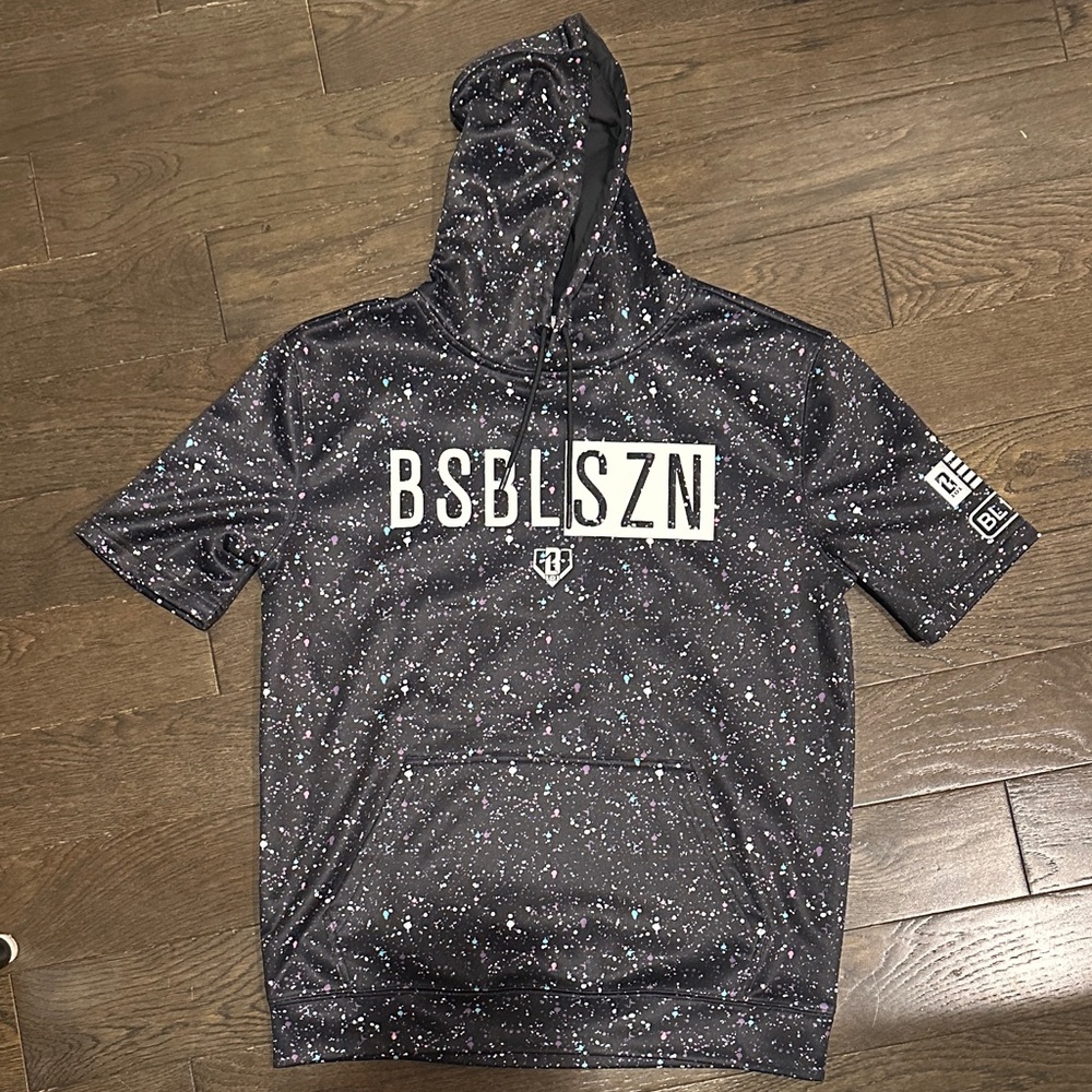 Baseball Lifestyle 101 - BSBL-SZN Short Sleeve Hoodie (galaxy)